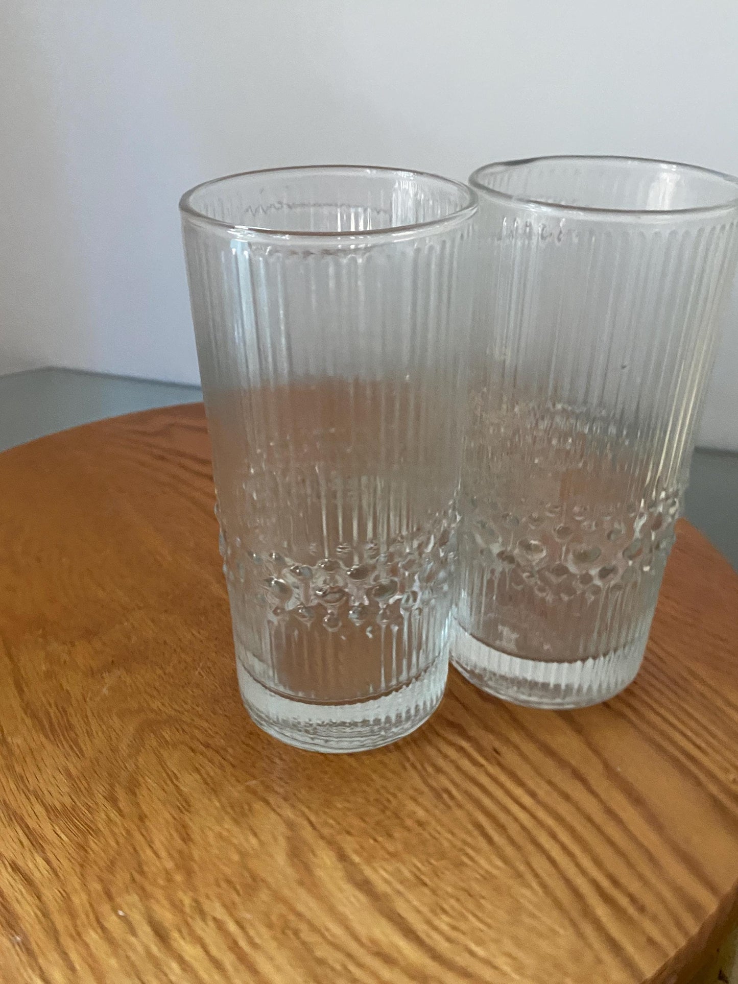 Set of 4 Tall and Short MCM Alaska Durobor Crystal Iittala of Finland Glasses