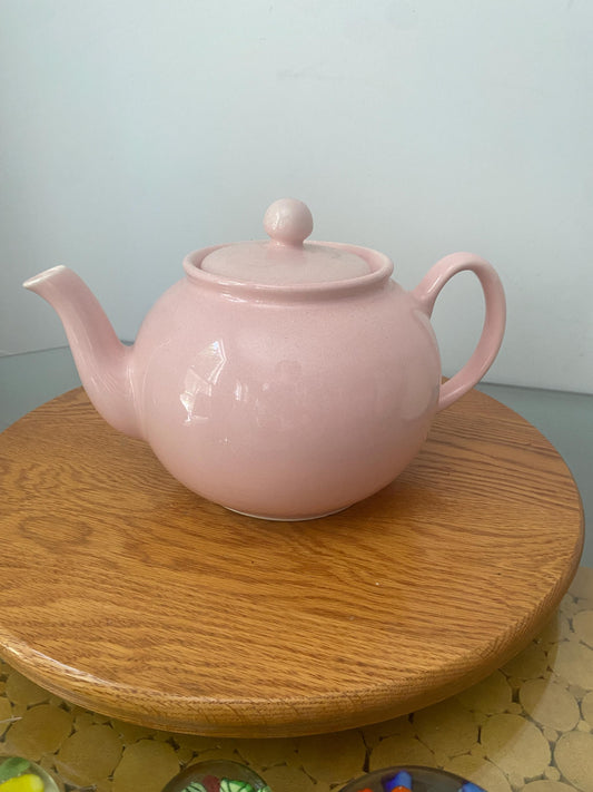Vintage Blush Pink Ceramic Teapot