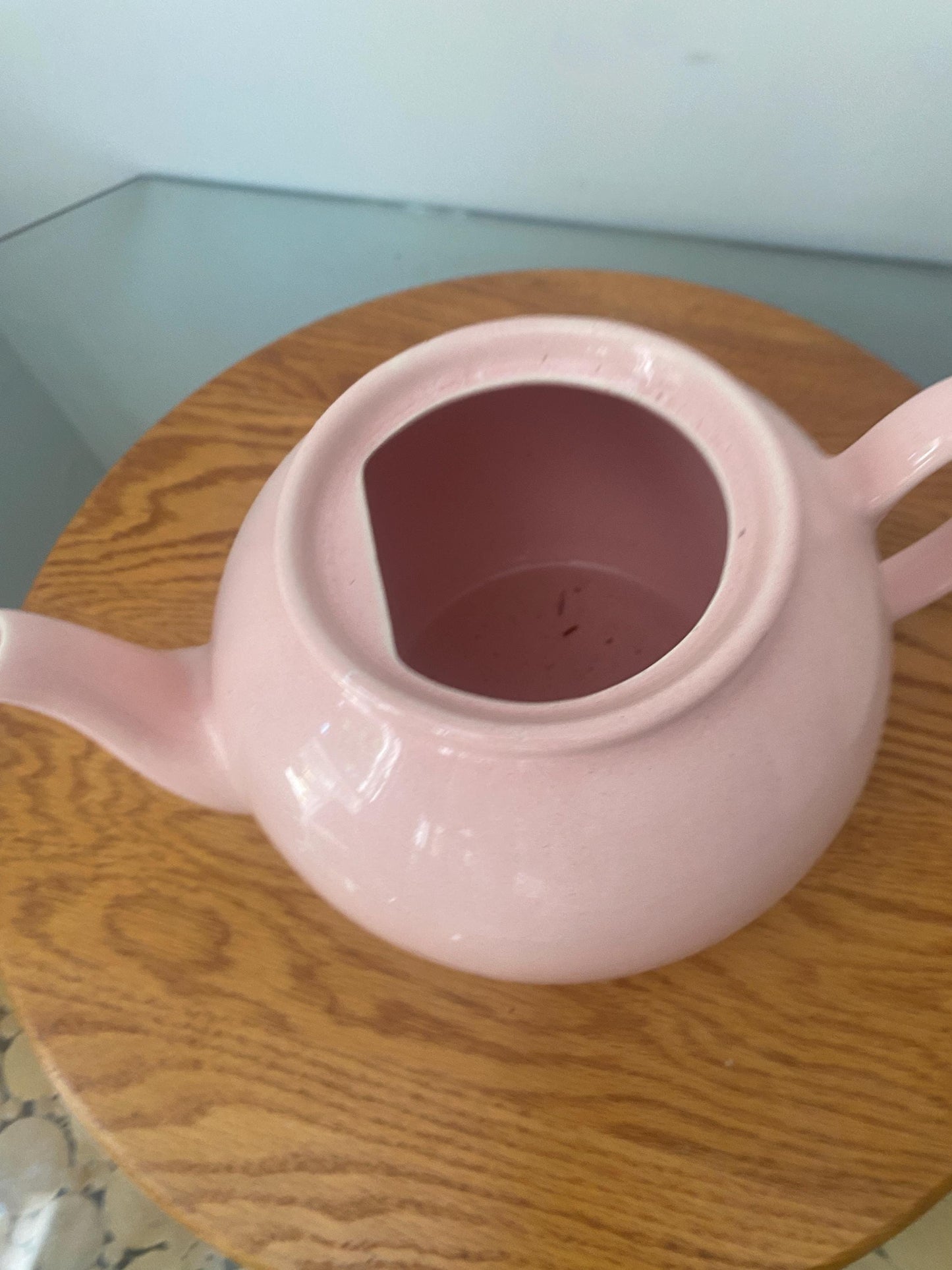 Vintage Blush Pink Ceramic Teapot