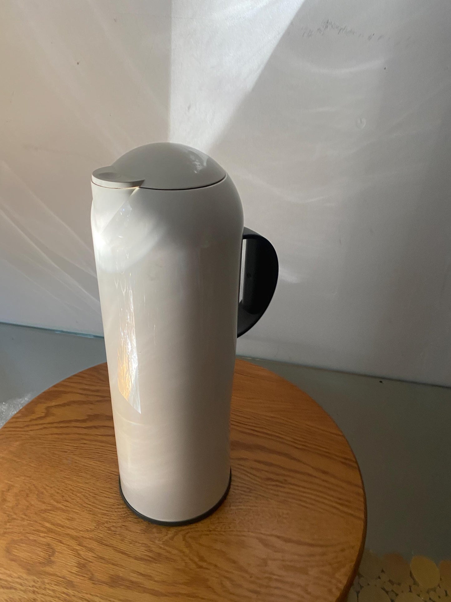 Retro Rosti Design Hot/Cold White and Gray Thermos Carafe Made in Holland