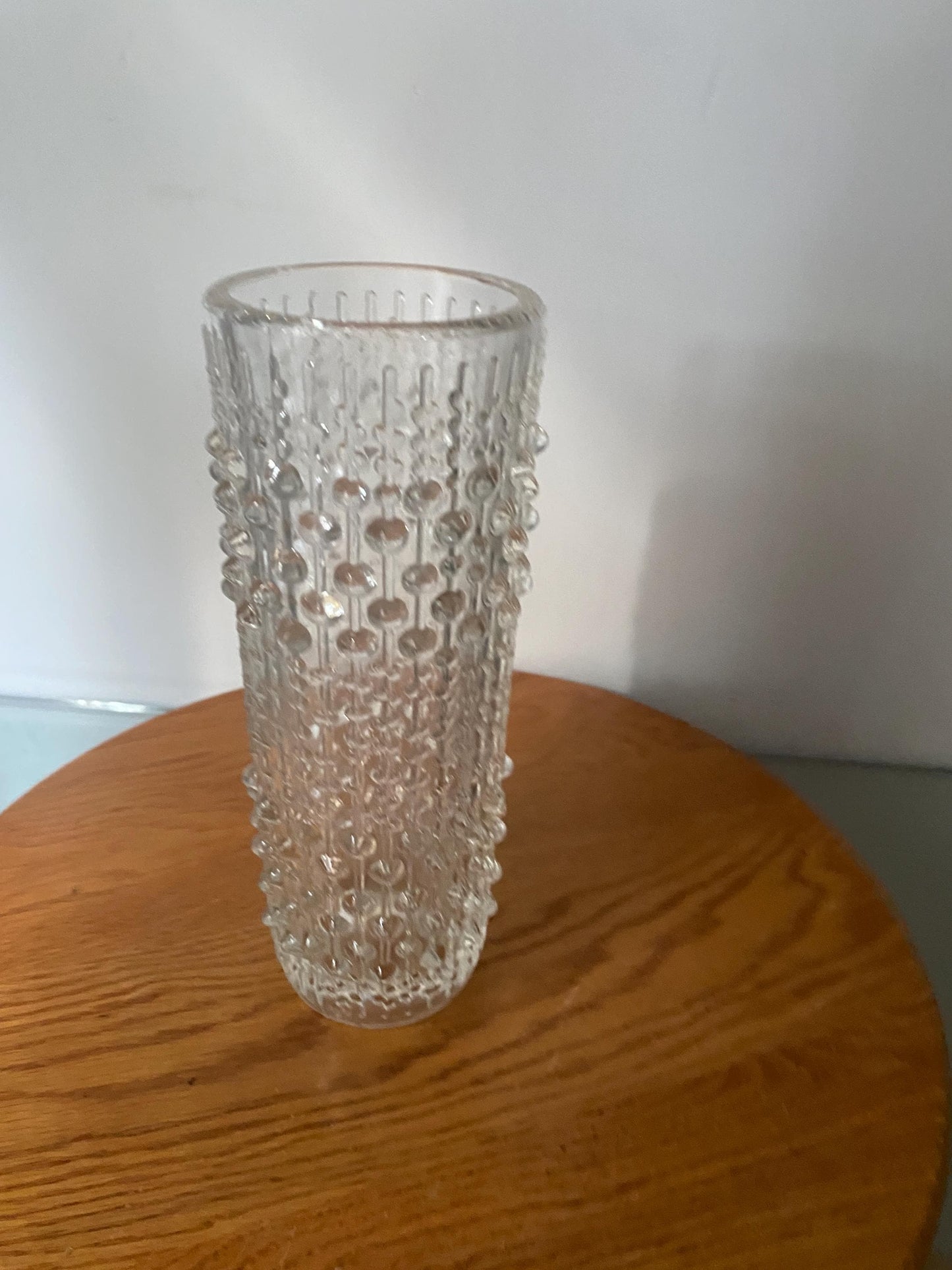 MCM Czech Sklo Union Hermanova Hut Clear Art Vase