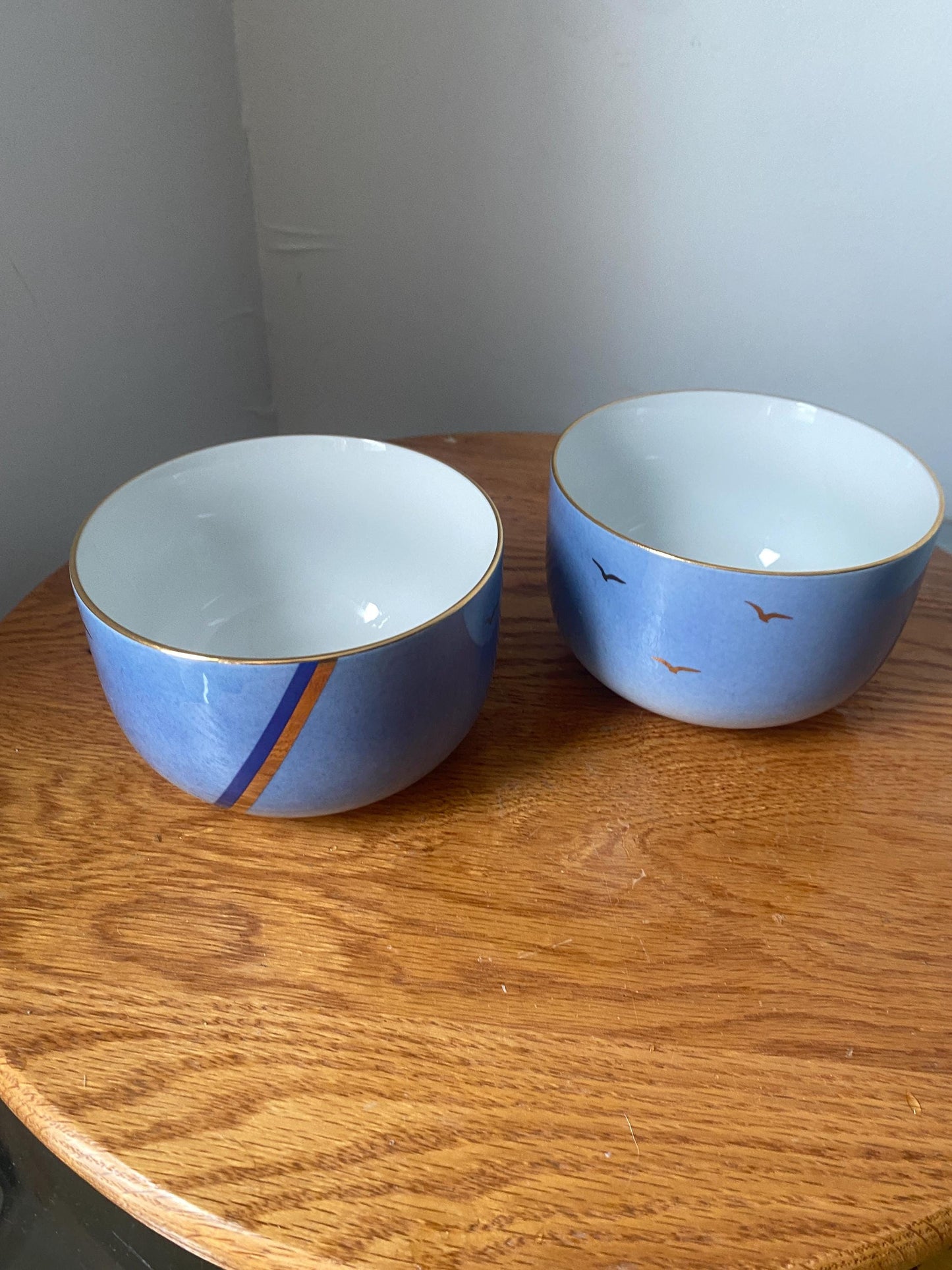 Pair of Retro Rörstrand Susanne Ohlen Porcelain Bowl Made in Sweden