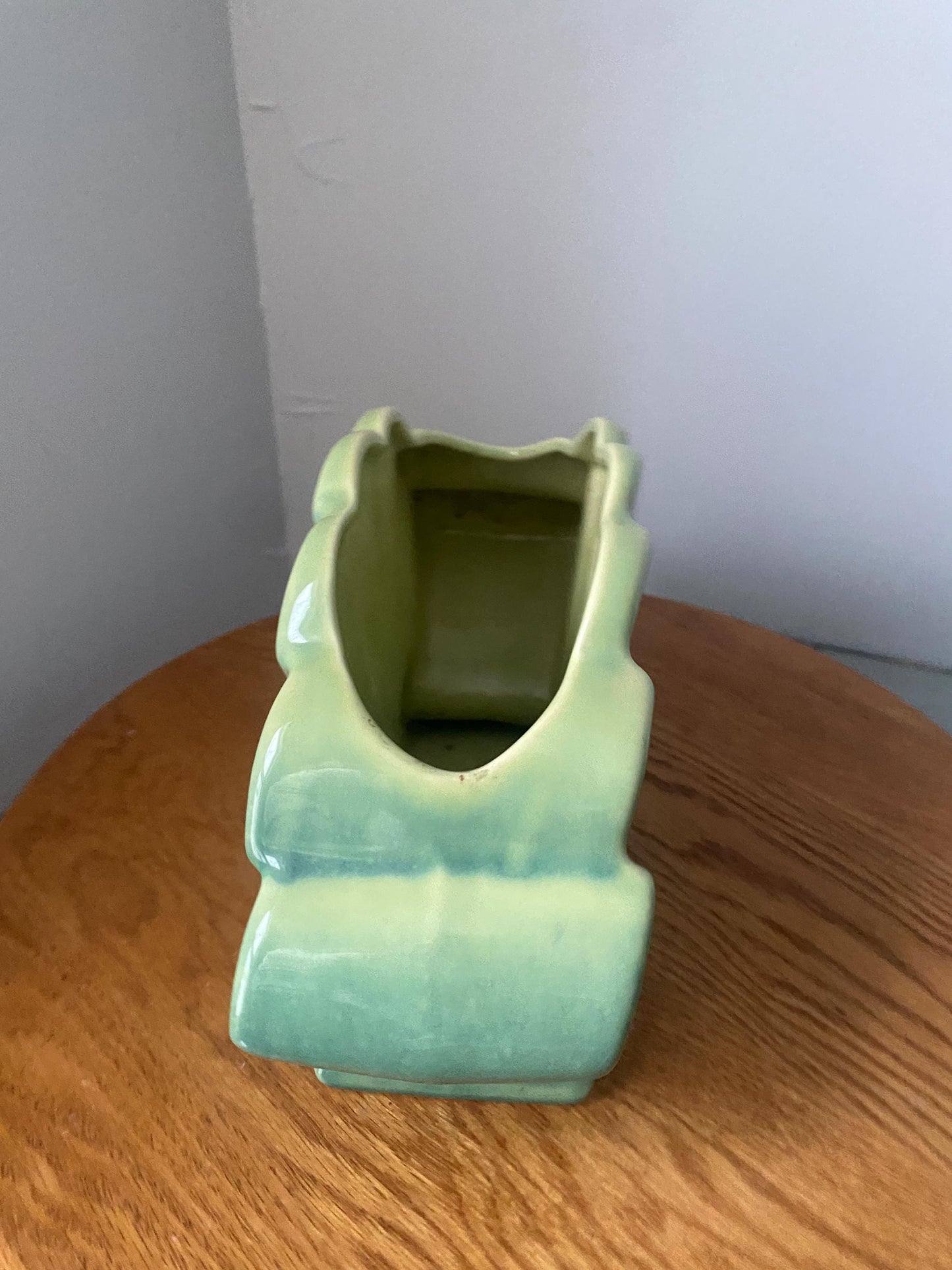 Vintage Beauceware Green Ceramic Vase Made in Canada 324