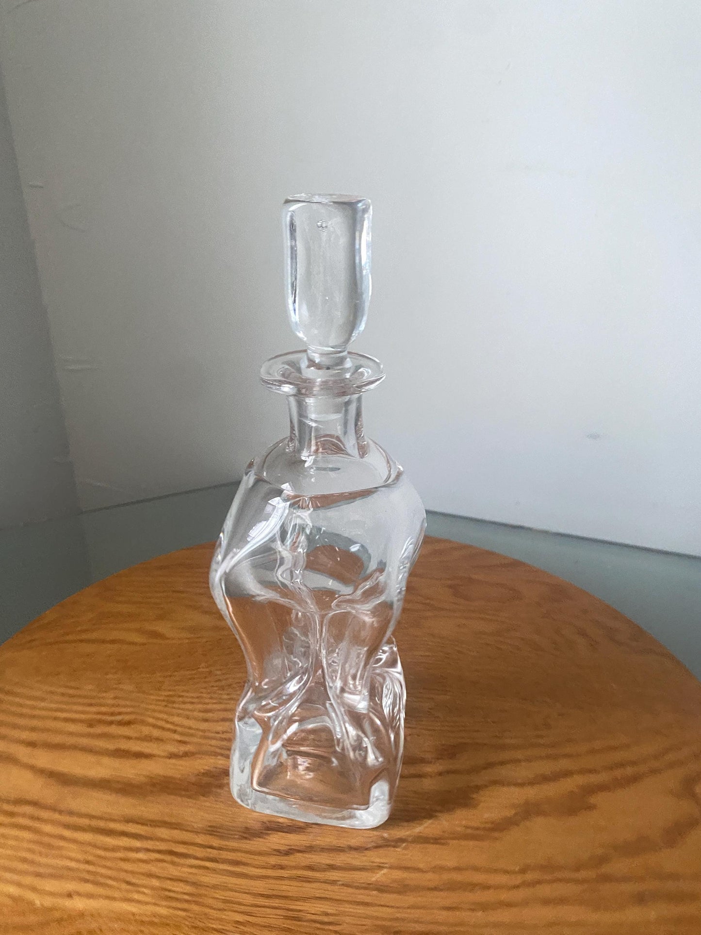 Vintage Clear Magnor of Norway Kluk-Kluk Glass Decanter