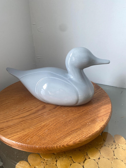 Vintage Northern Pottery Canada Ceramic Gray Duck