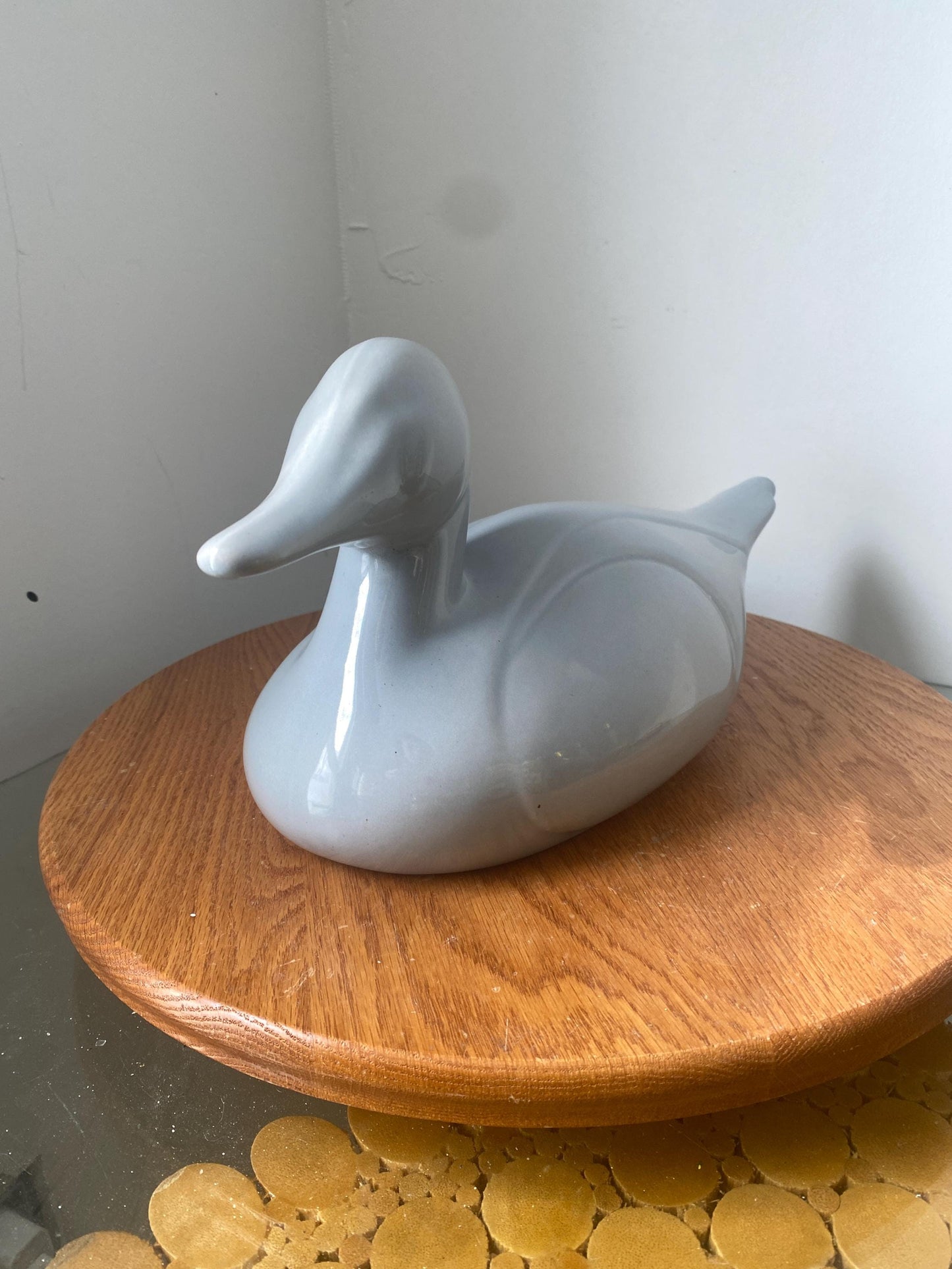 Vintage Northern Pottery Canada Ceramic Gray Duck