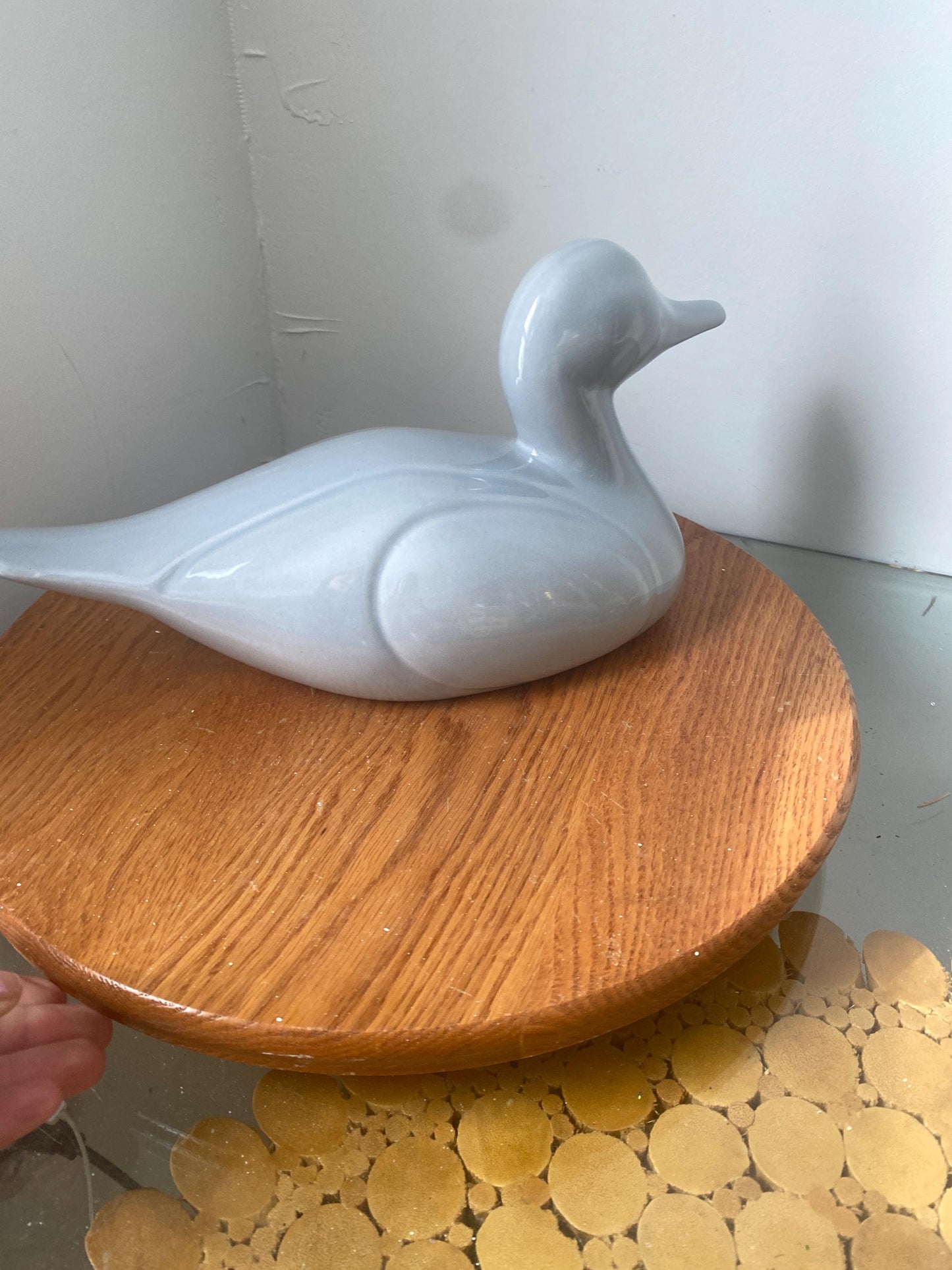 Vintage Northern Pottery Canada Ceramic Gray Duck