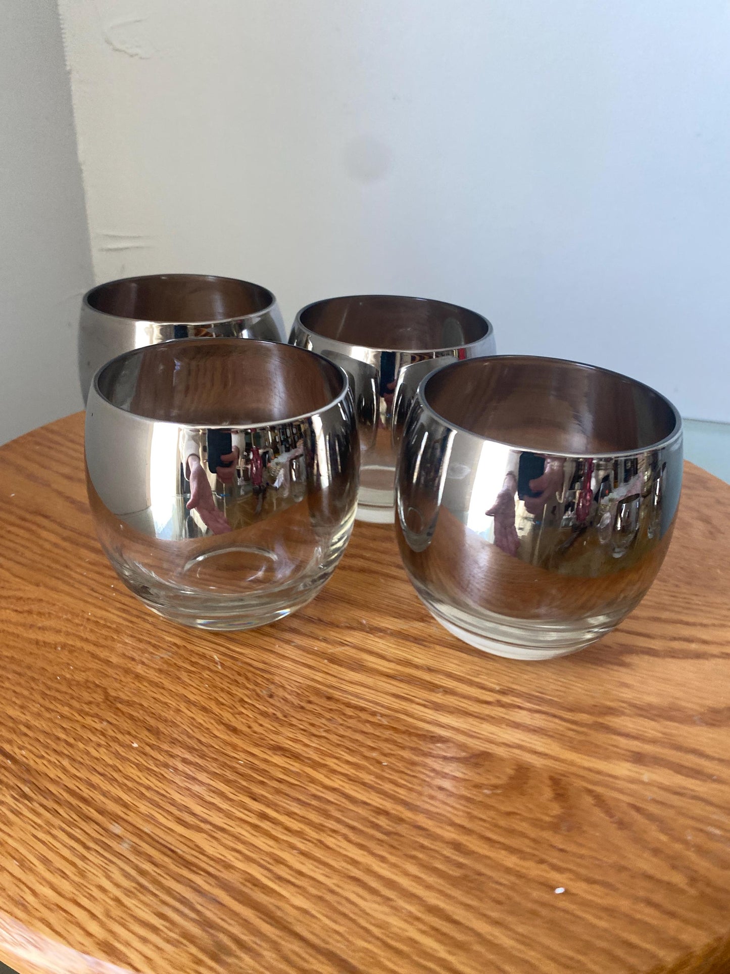 Set of 4 MCM Roly Poly Mercury Fade Glasses