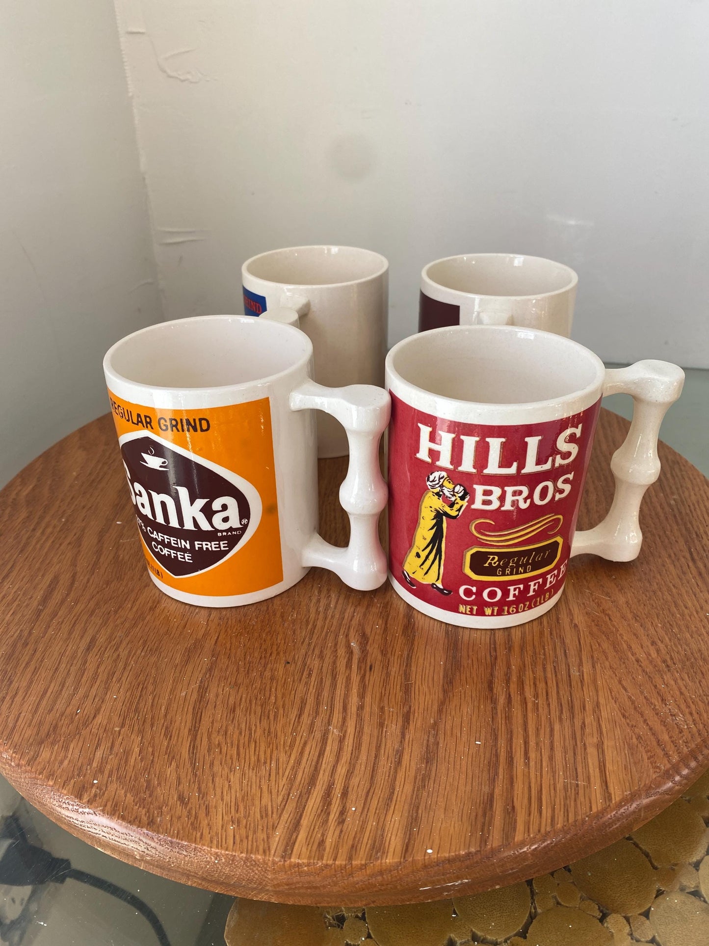 Set of 4 MCM Ceramic Coffee Brand Mugs Made in Japan