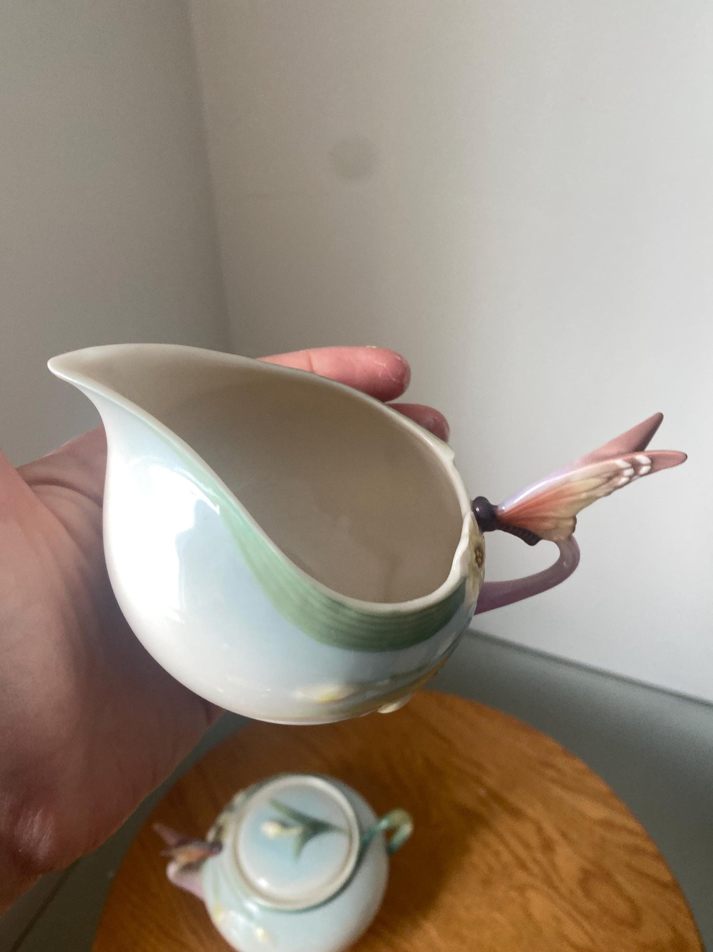 Franz Porcelain, Franz Butterfly, Papillon, Franz Milk Jug and Sugar Bowl, Butterfly Sugar Bowl, Jen Woo, Butterfly Milk Jug