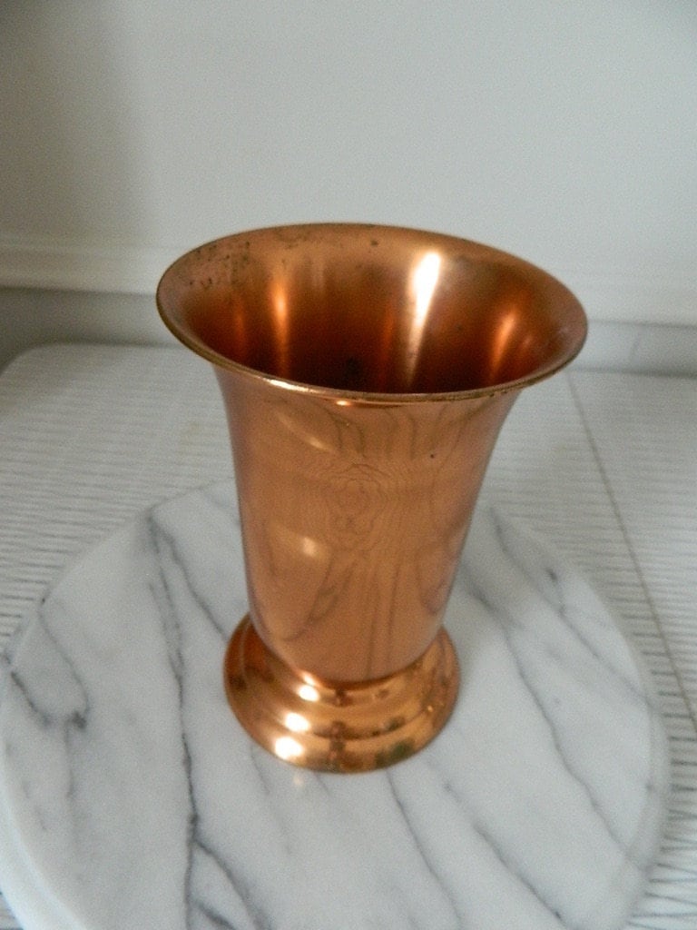 Tall Vintage Copper Vase Coppercraft