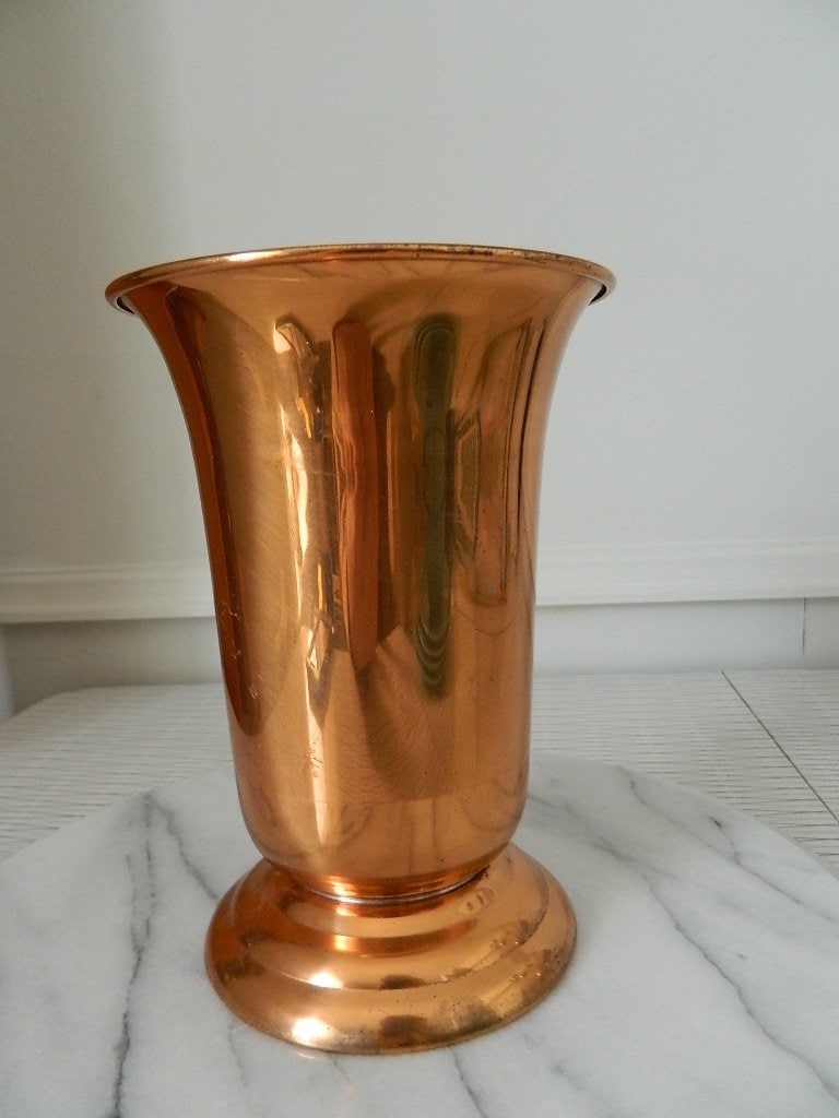 Tall Vintage Copper Vase Coppercraft
