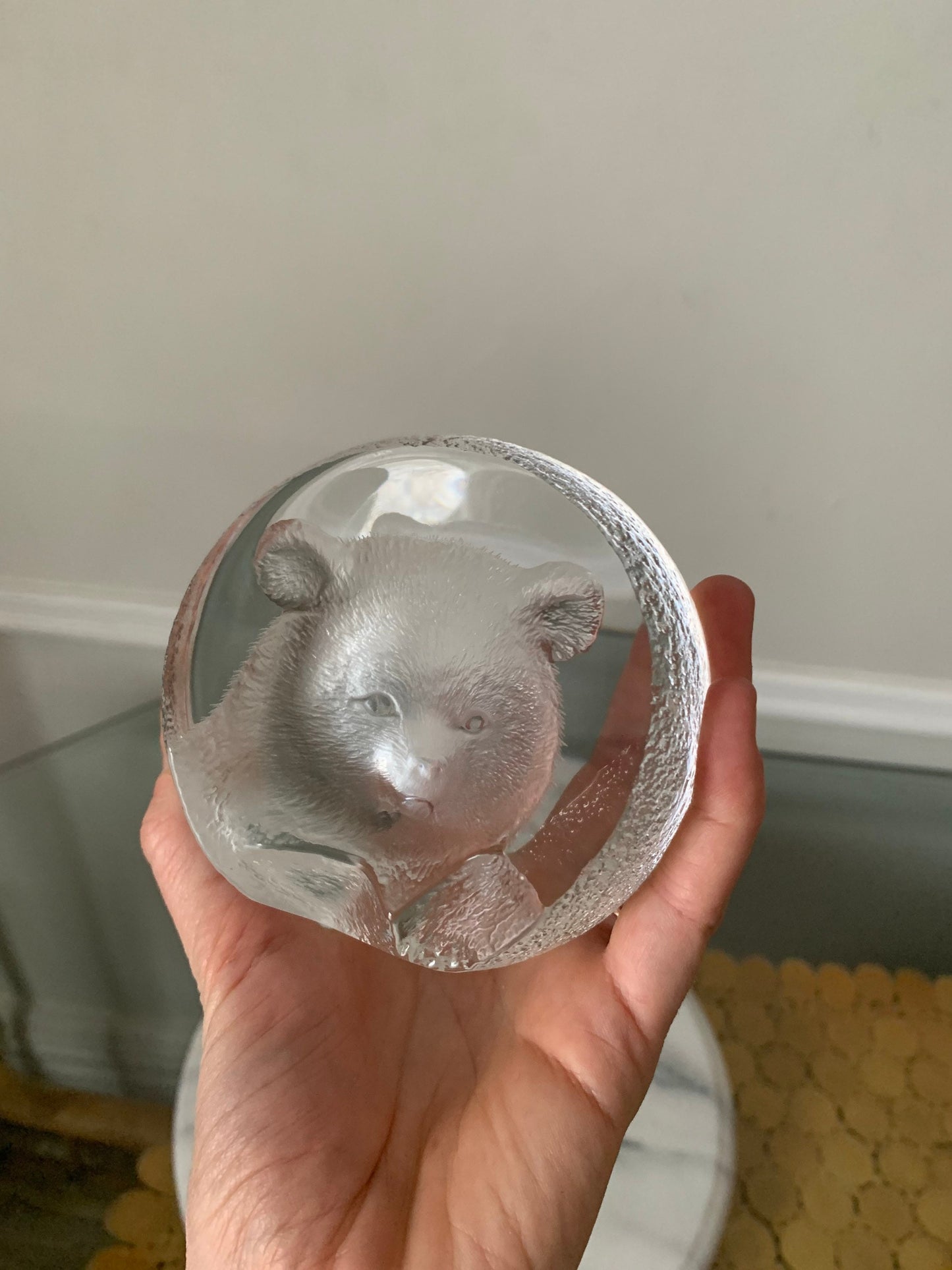 Mats Jonasson Crystal Bear Decor Made In Sweden