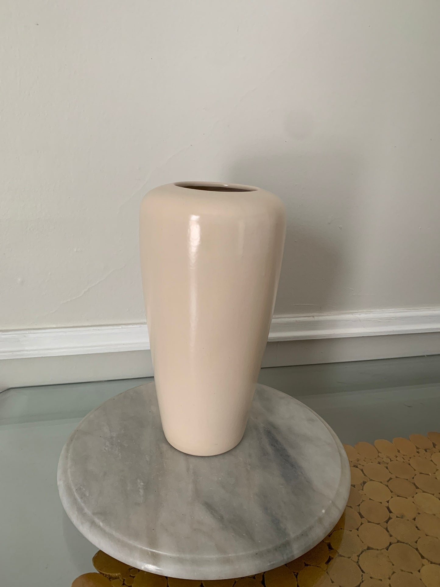 Vintage Tall Art Deco Revival Nude Ceramic Vase