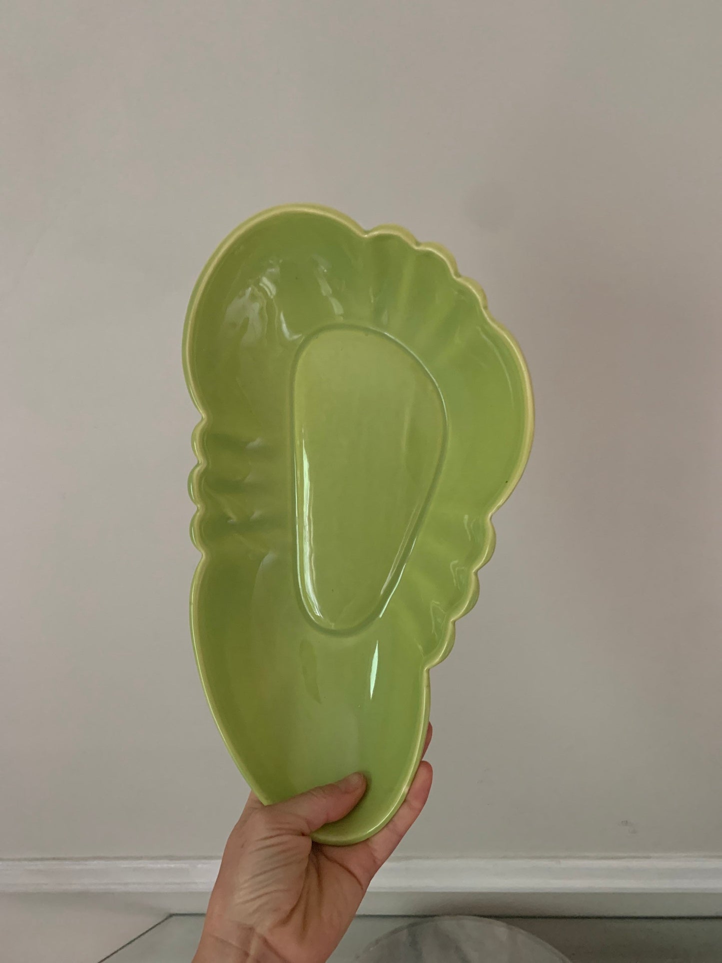 MCM Large Chartreuse  Ceramic Dish 179