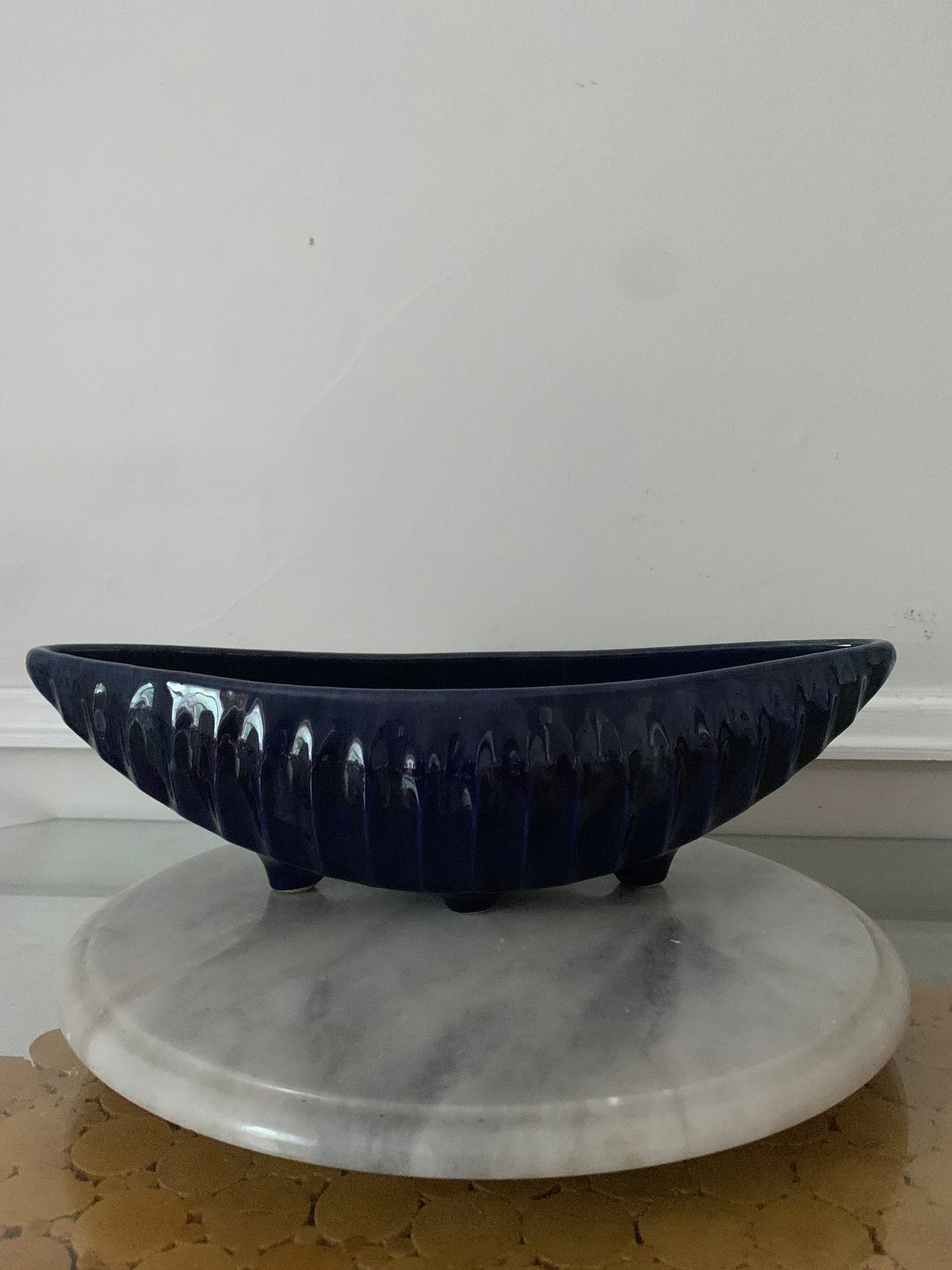 Vintage Deep Cobalt Beauce 1756 Canada Ceramic Dish