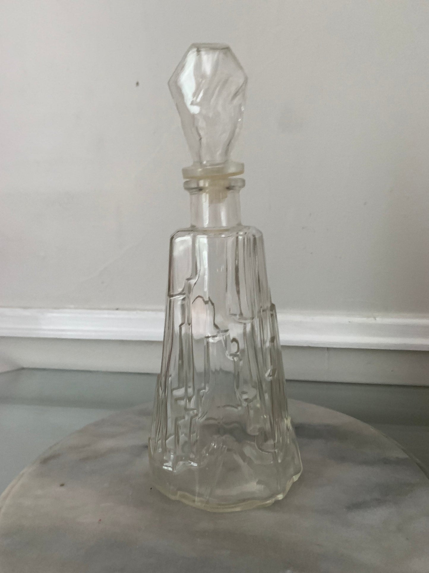 MCM Iceberg Glass Decanter with Stopper