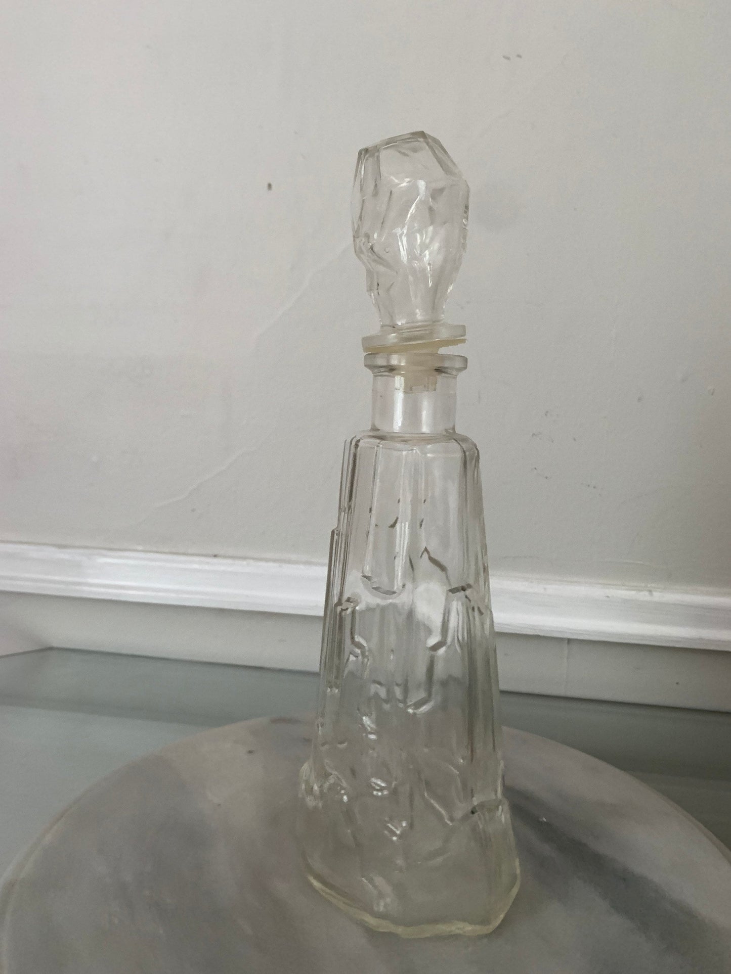 MCM Iceberg Glass Decanter with Stopper