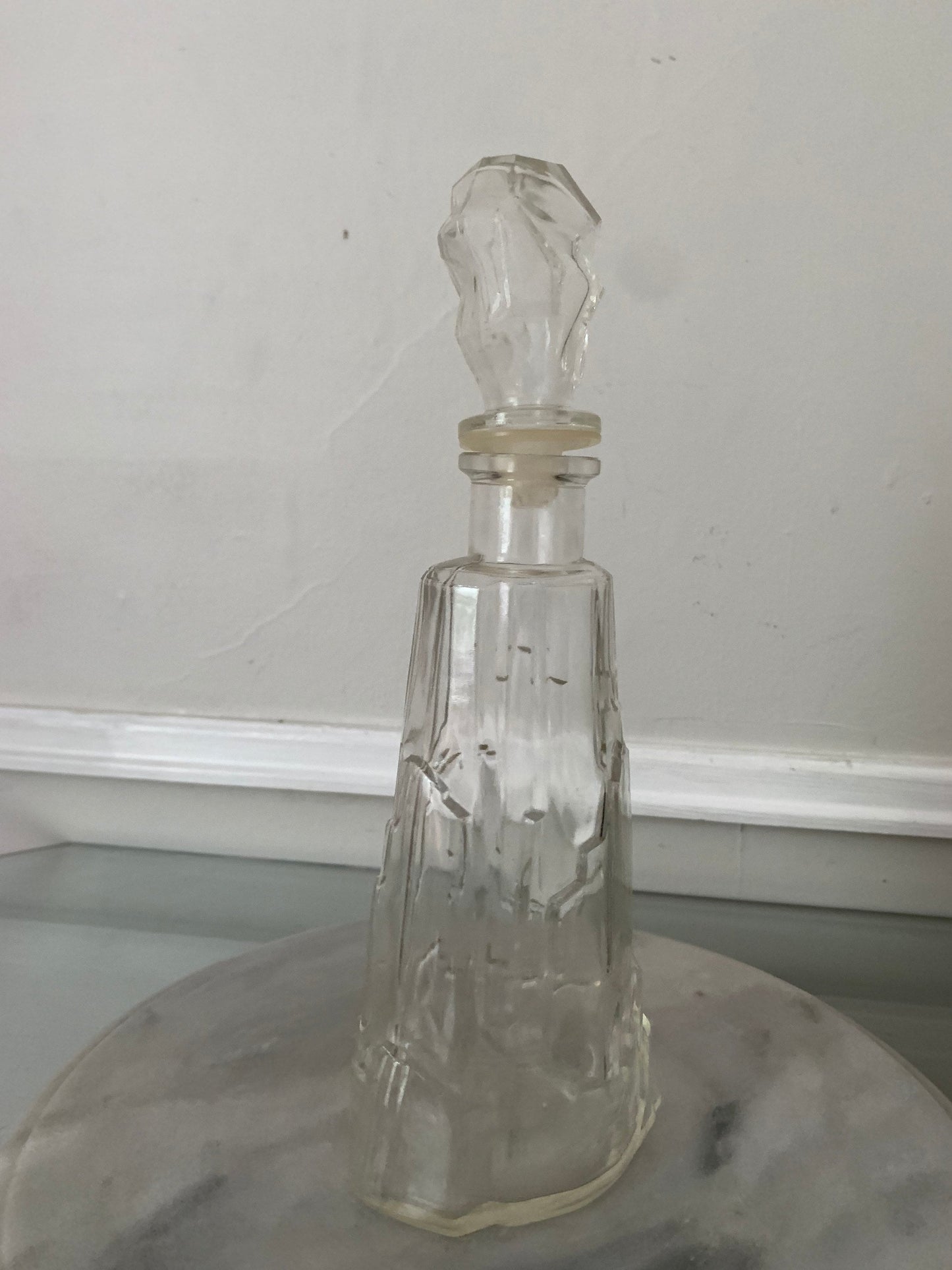 MCM Iceberg Glass Decanter with Stopper