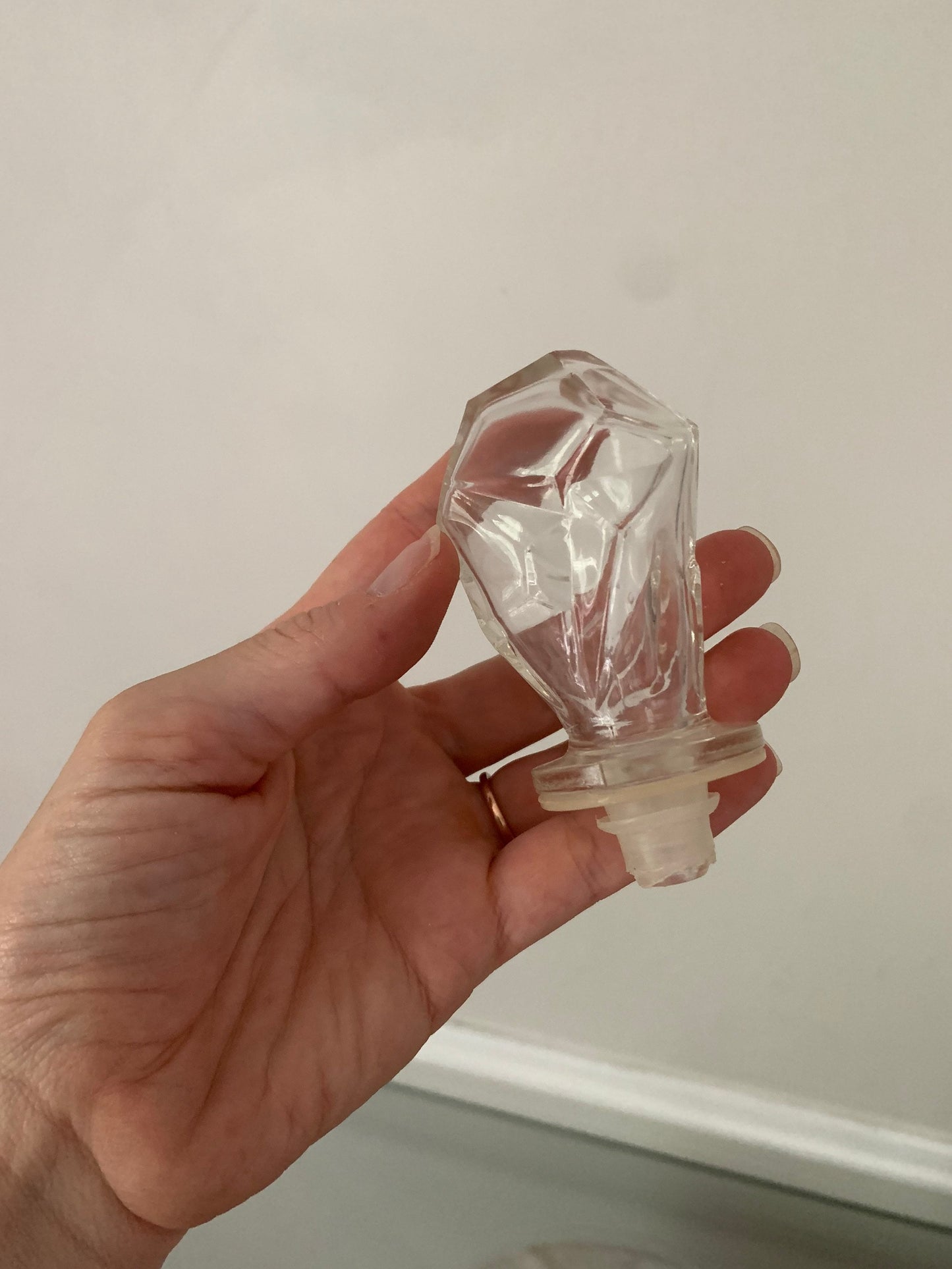 MCM Iceberg Glass Decanter with Stopper