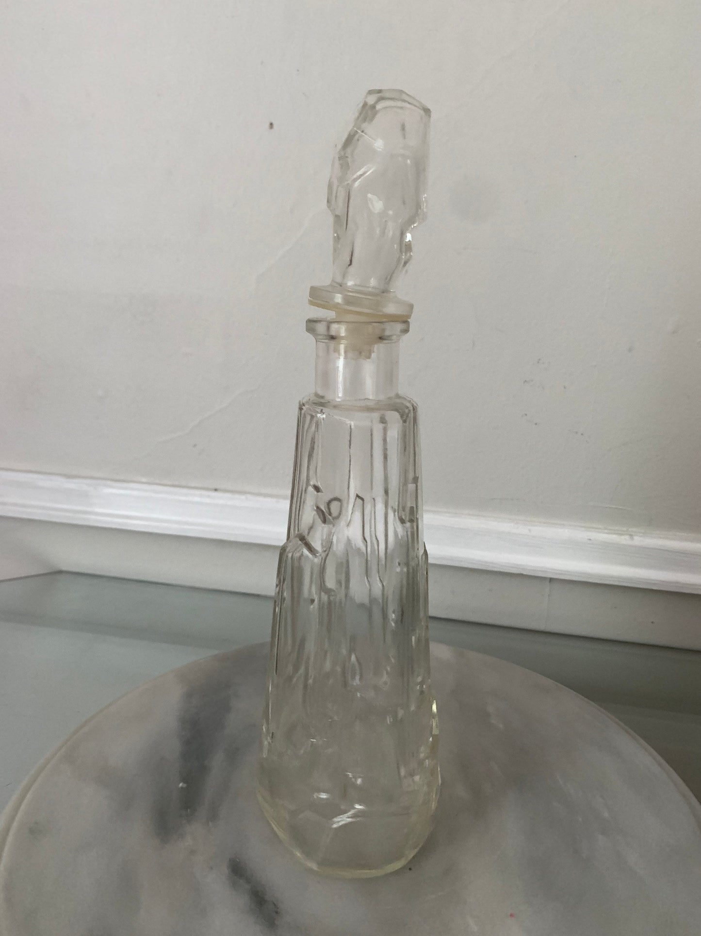 MCM Iceberg Glass Decanter with Stopper