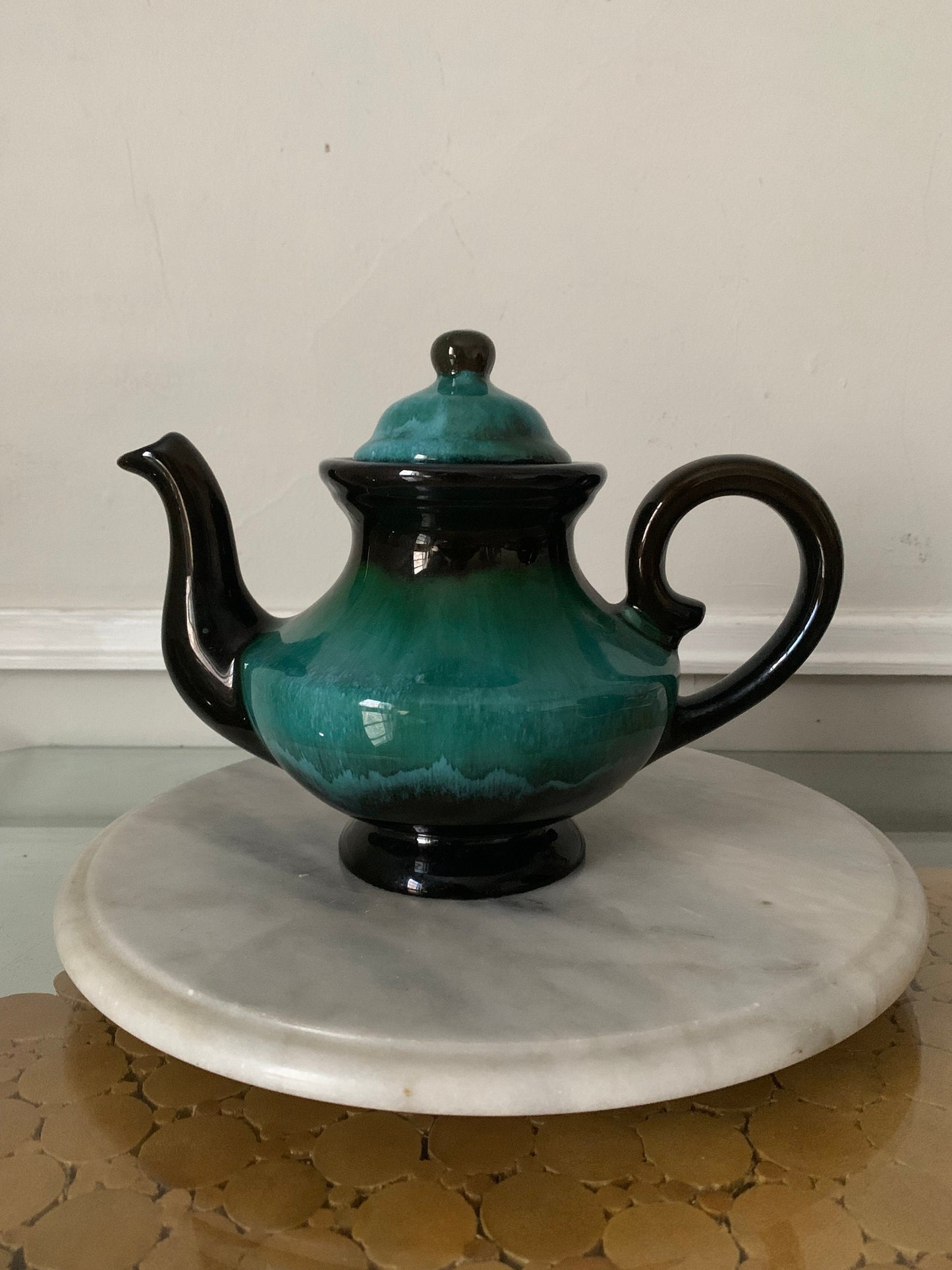 MCM Blue//Green Drip Glaze Tea Pot