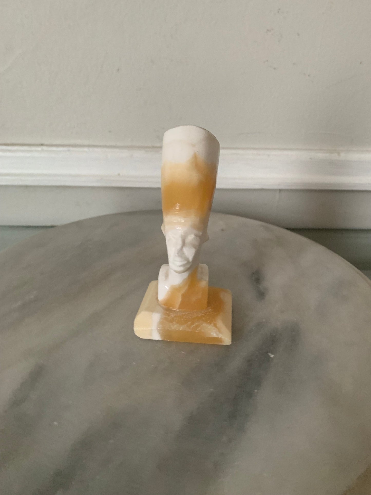 Small Retro Nefertiti Egyptian Queen Marble Bust