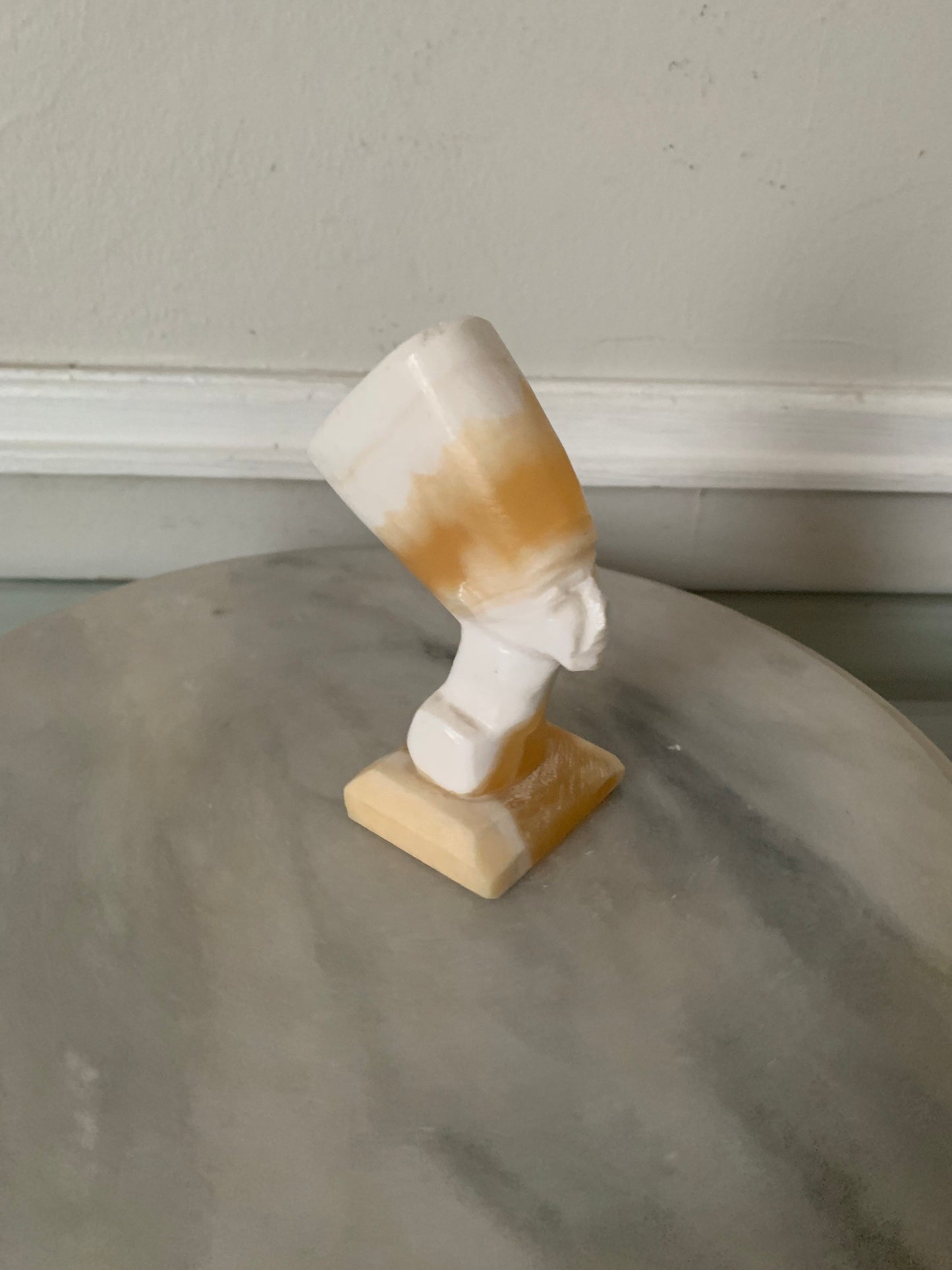 Small Retro Nefertiti Egyptian Queen Marble Bust