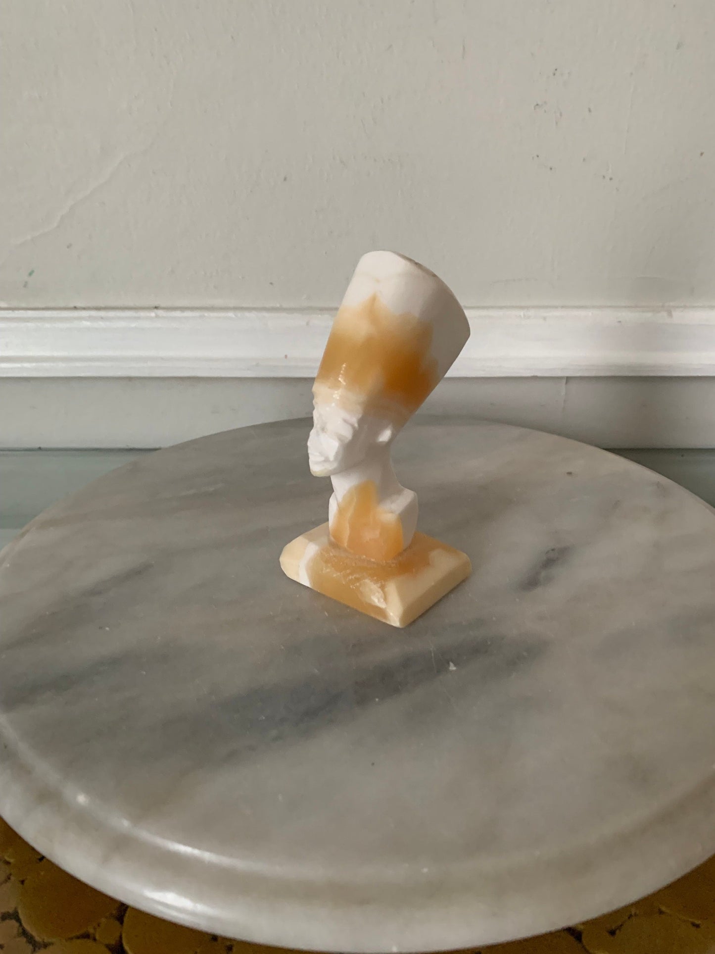 Small Retro Nefertiti Egyptian Queen Marble Bust